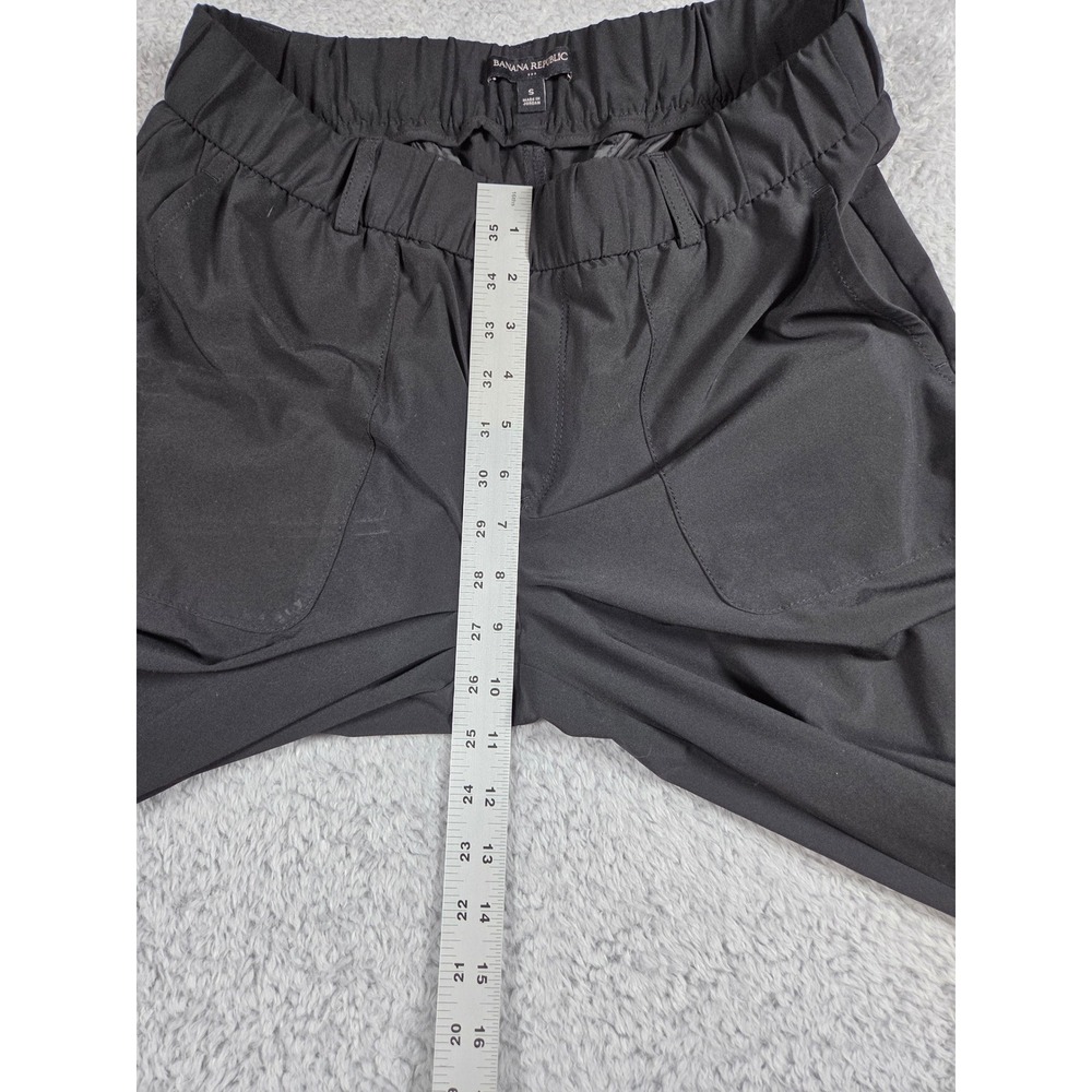 Banana Republic Cargo Jogger Pants S Black Womens Elastic Waist Stretch Utility - Picture 8 of 9